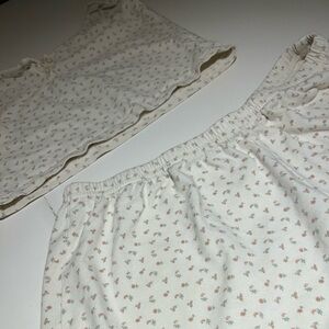 John Galt Two-Piece Cream Floral Lounge Set